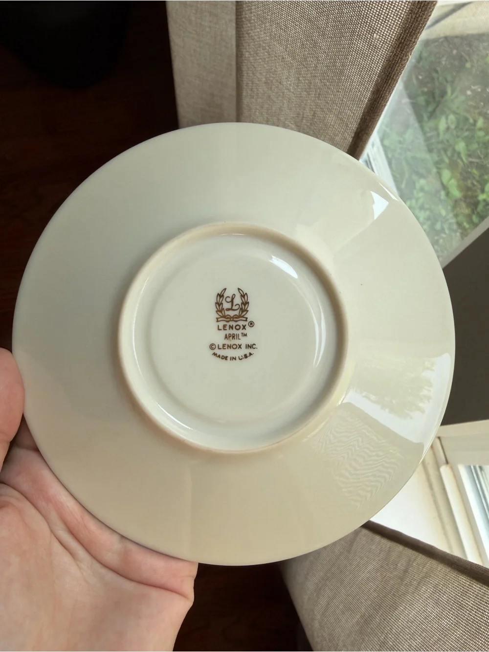 Lenox April Fine China Tea Cup & Saucer set. 5 complete sets-Excellent condition